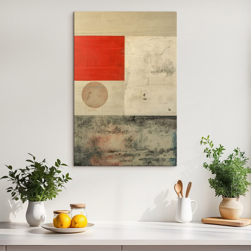 Vermelho sobre verde-oliva — interior 2