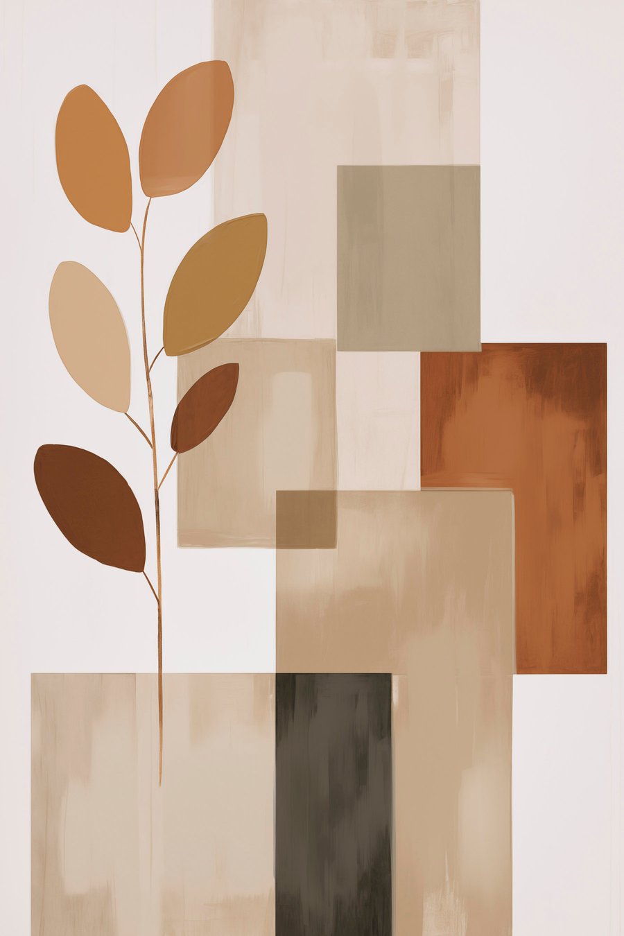 Abstração em pintura — design completo