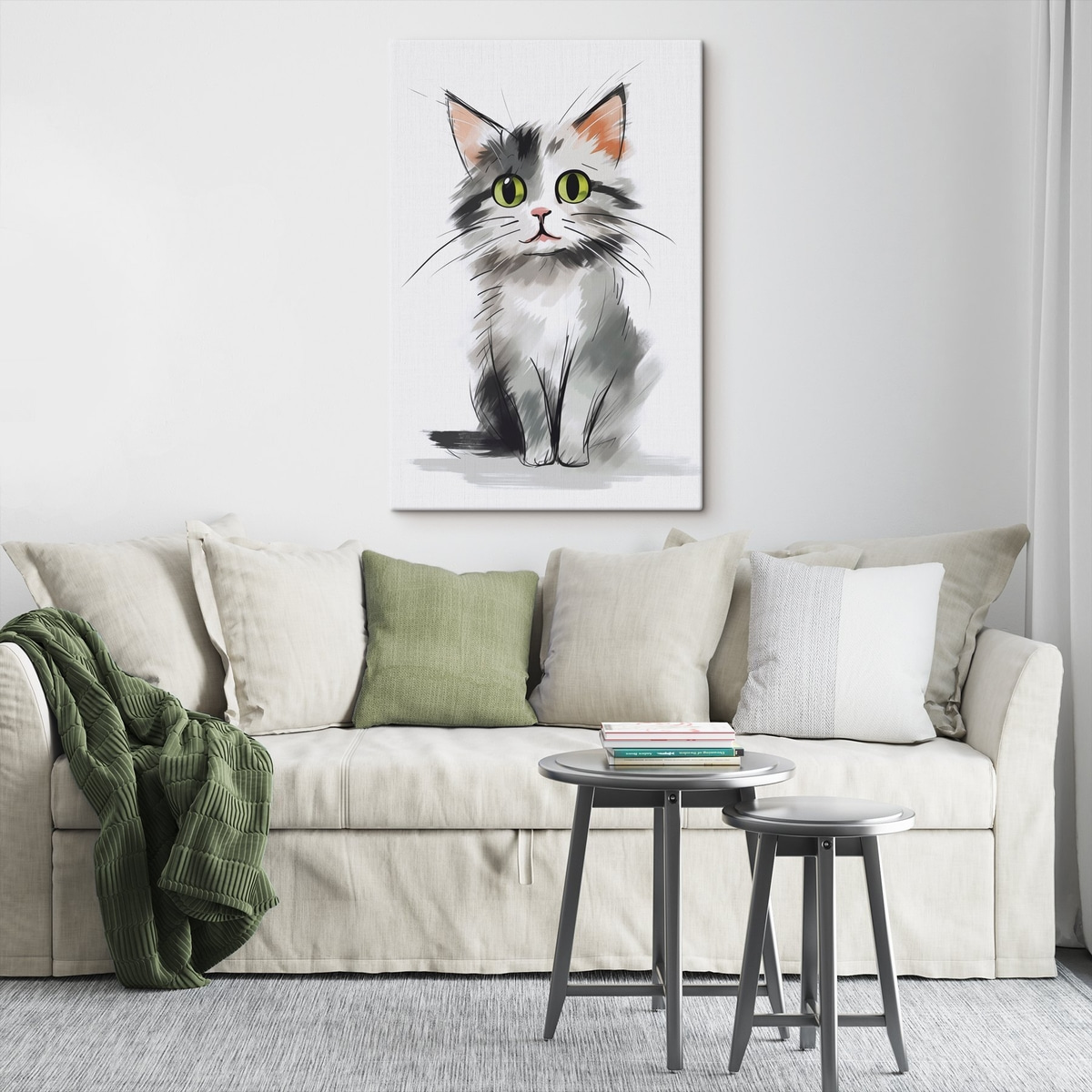 Gatinho querido num interior