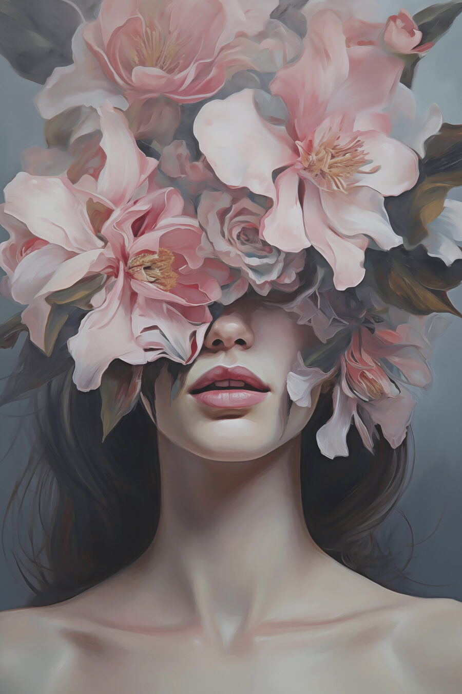 Flores sobre o olhar — design completo