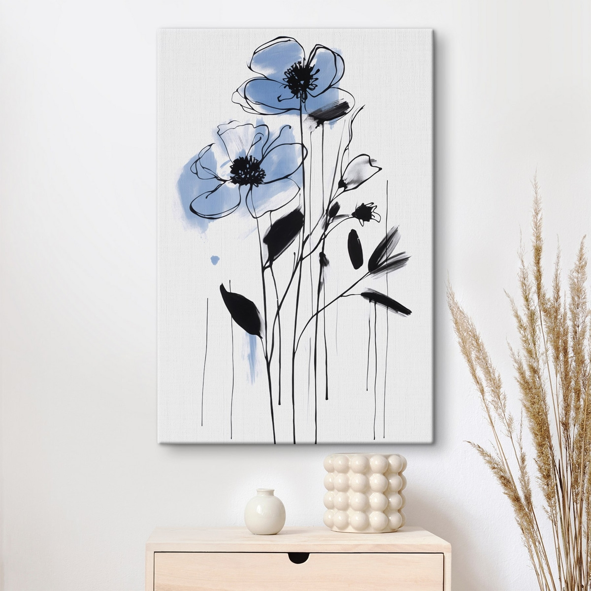 Abstração com flores — interior 1