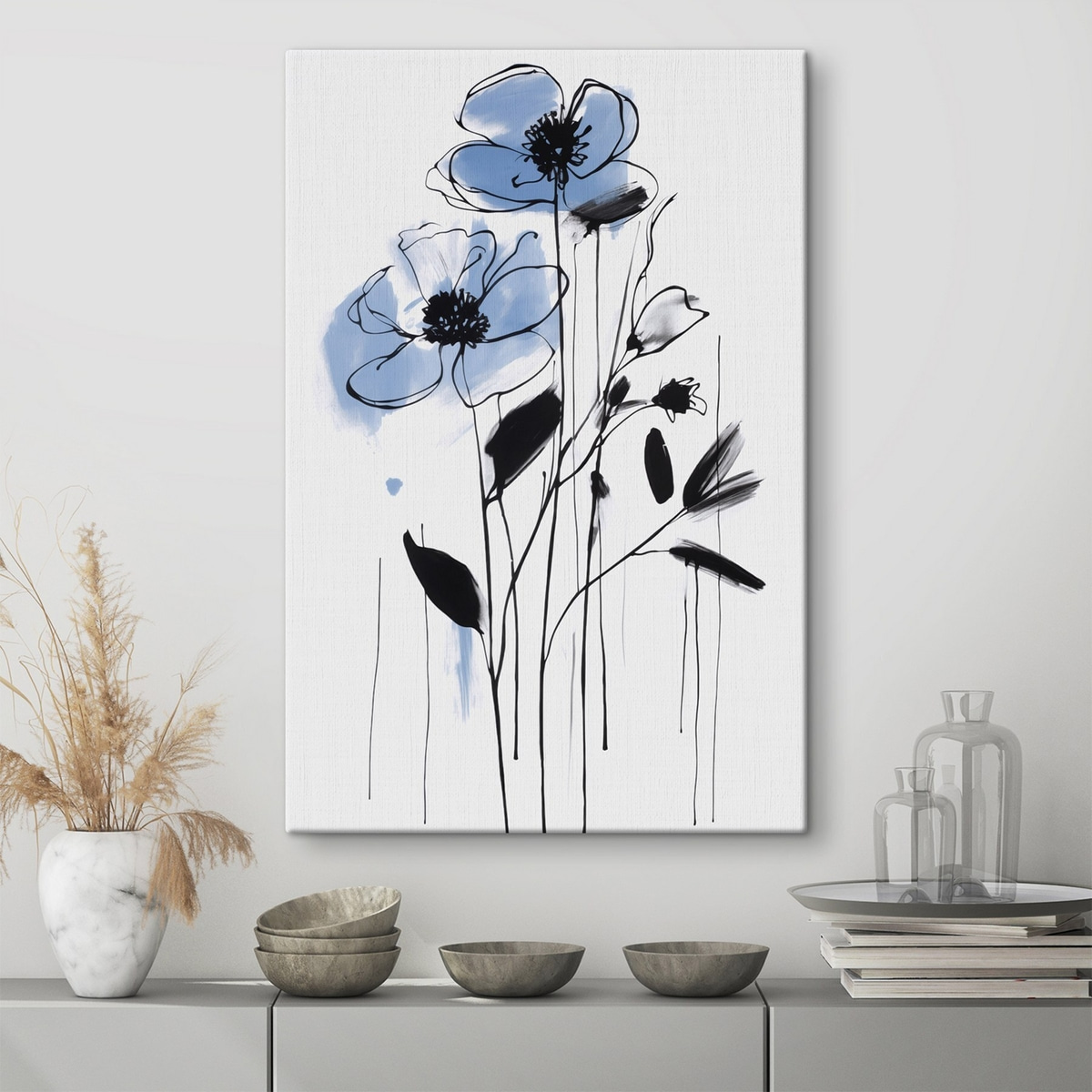 Abstração com flores — interior 2