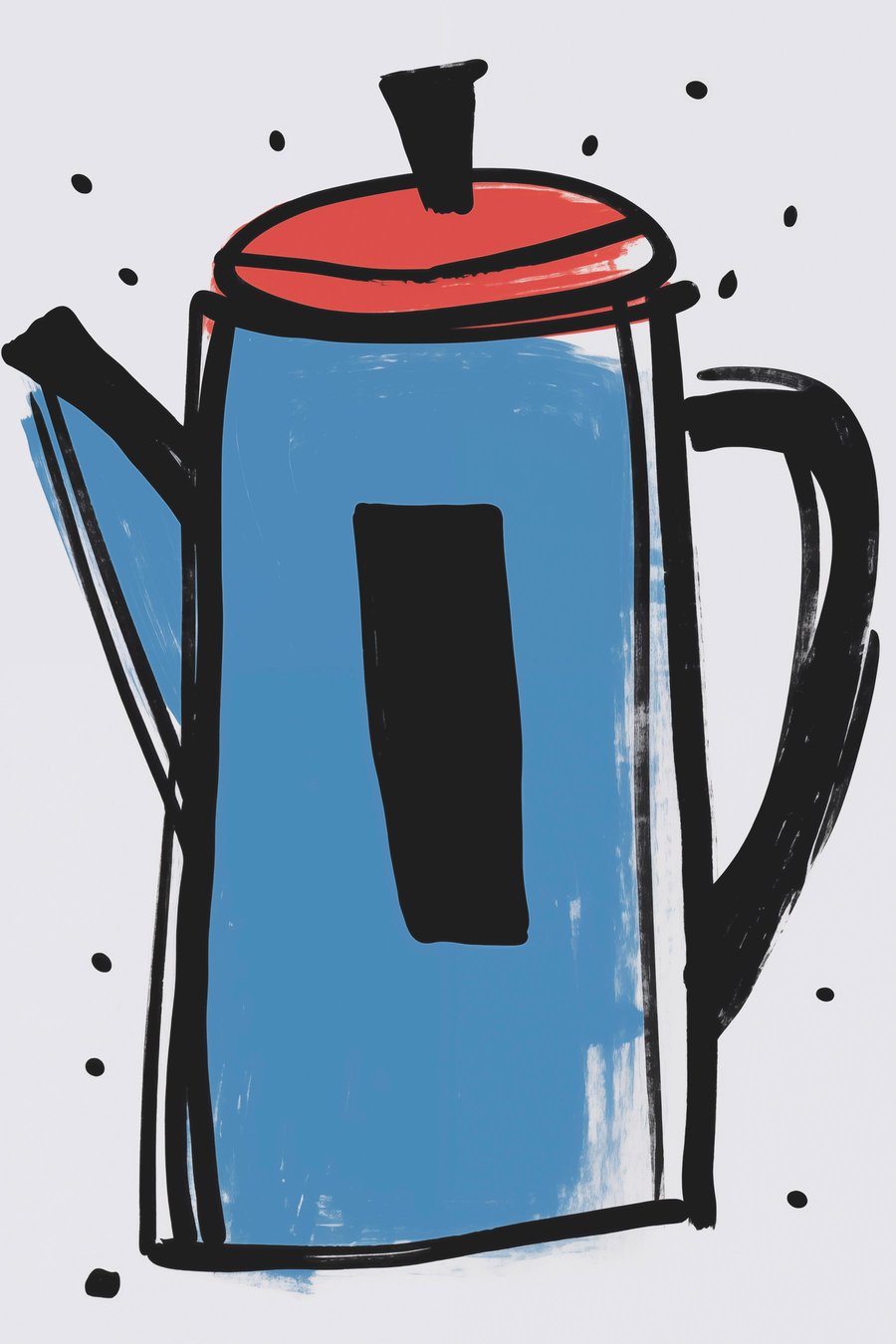 Cafeteira em desenho — design completo