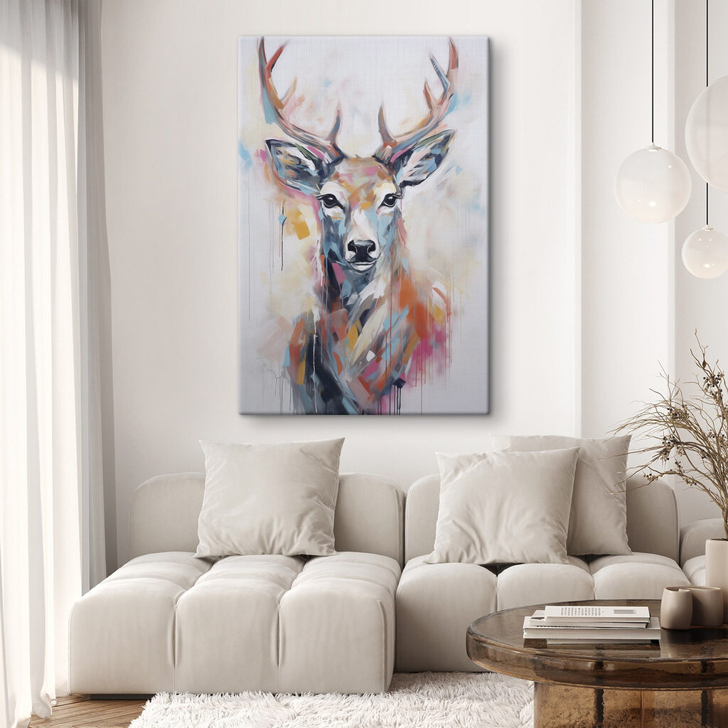 Veado em cores frescas — interior 1