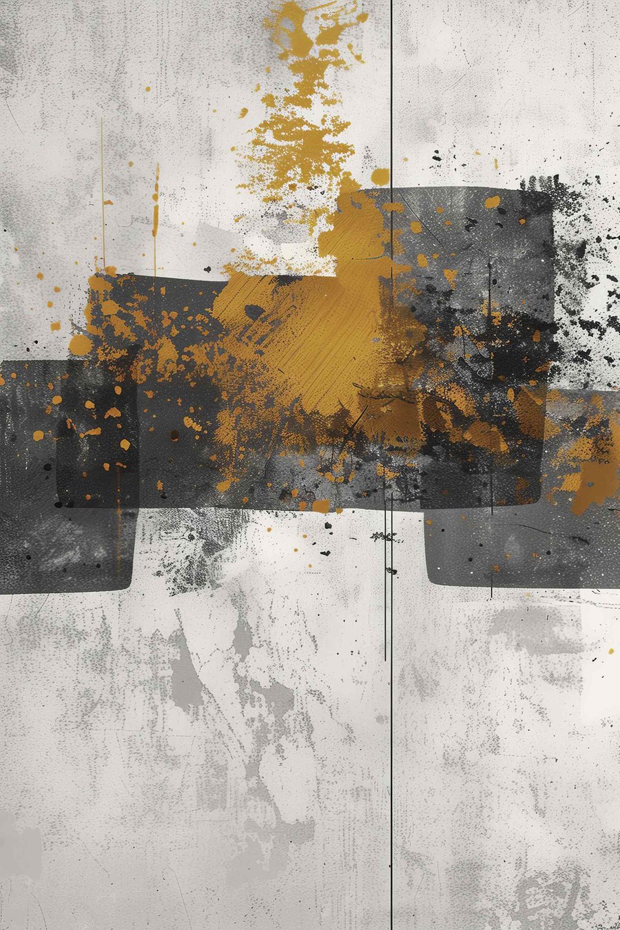 Formas abstratas sobre betão — design completo
