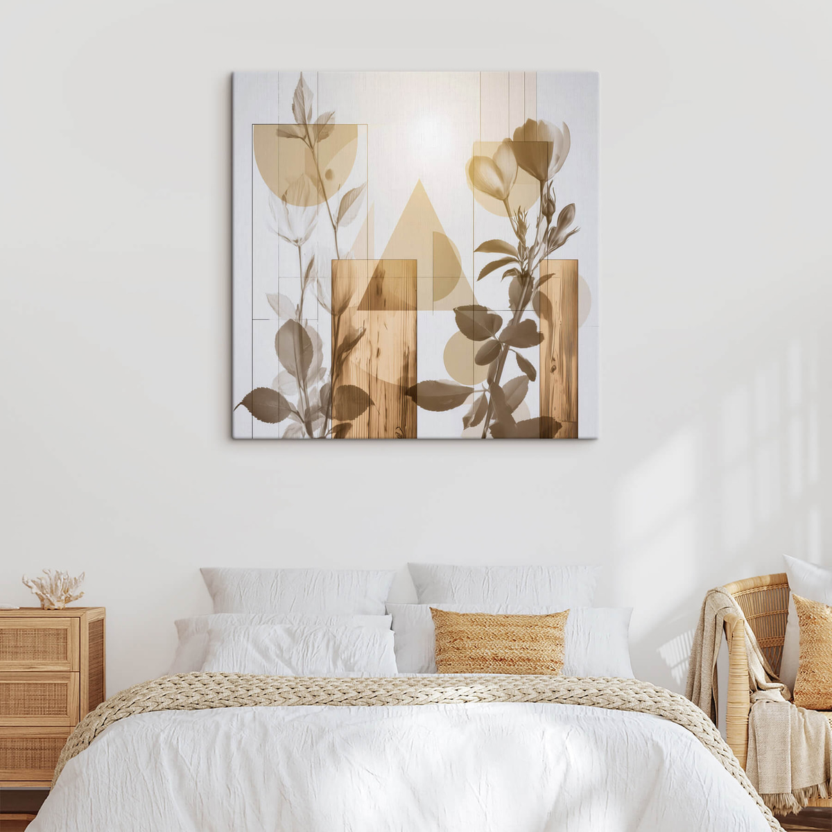 Abstração floral e geométrica — interior 2