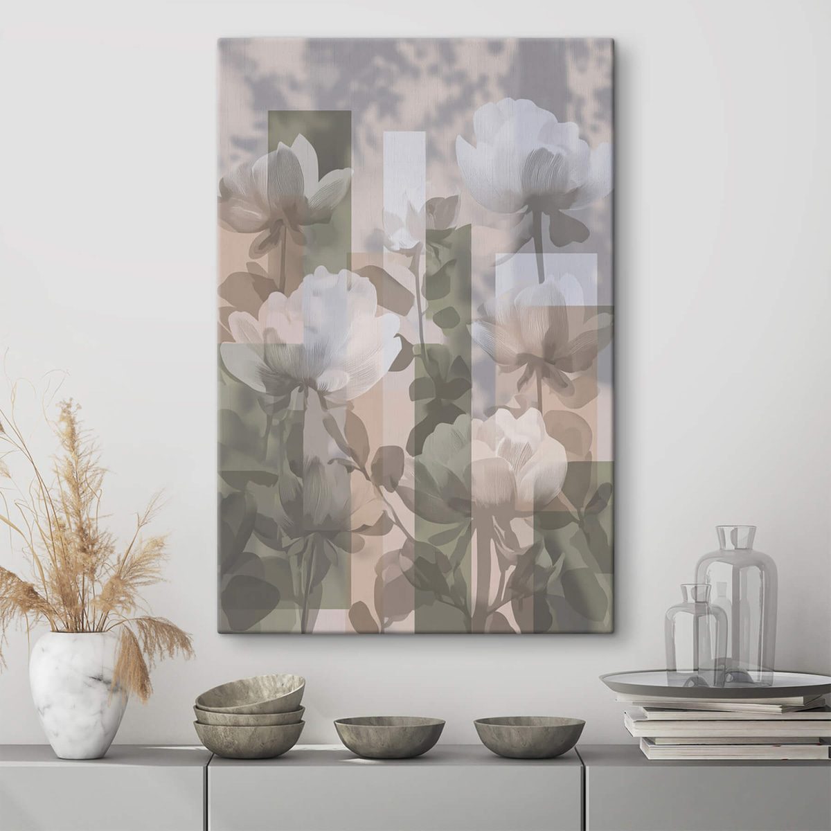 Abstração com flores — interior 3
