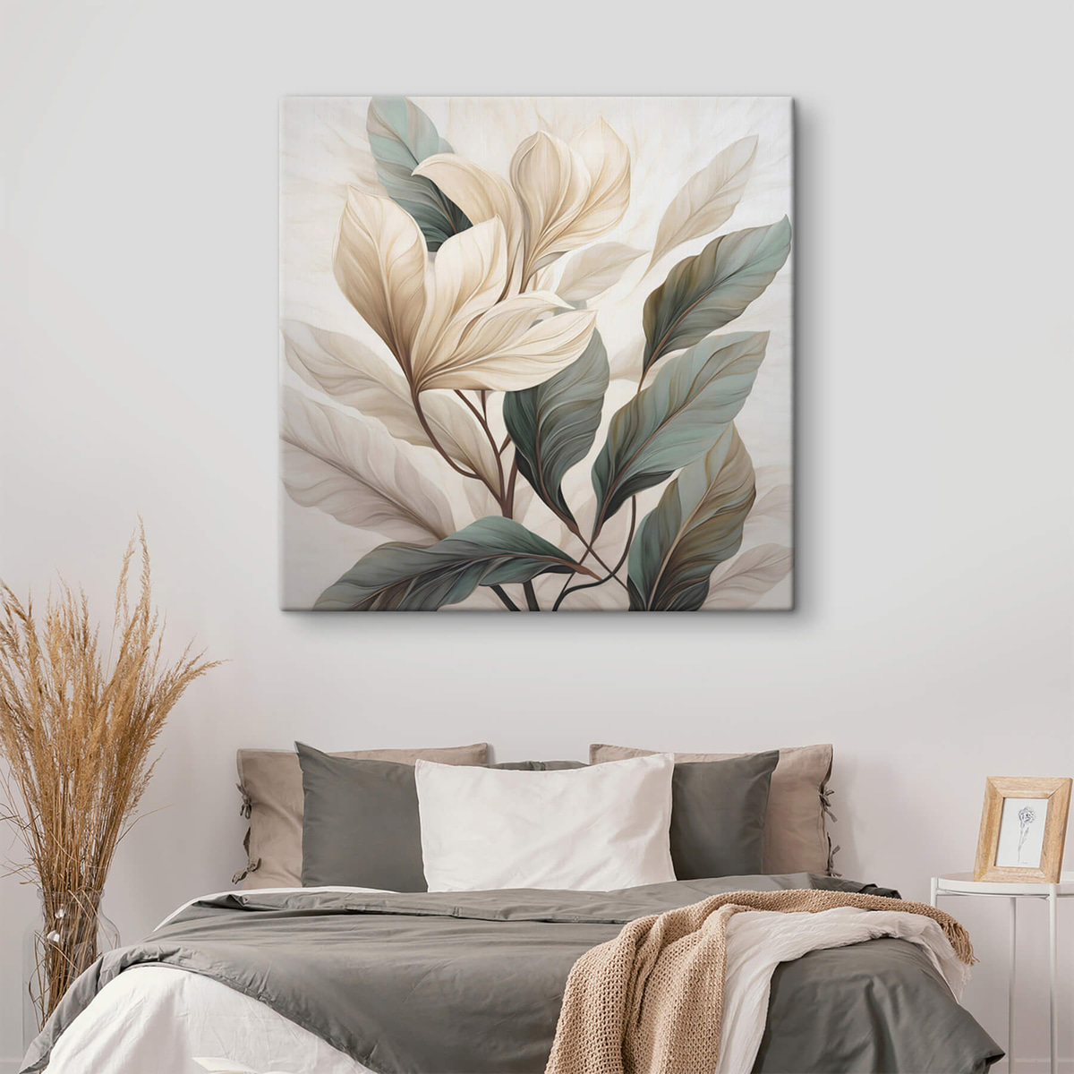 Flores com folhas — interior 2