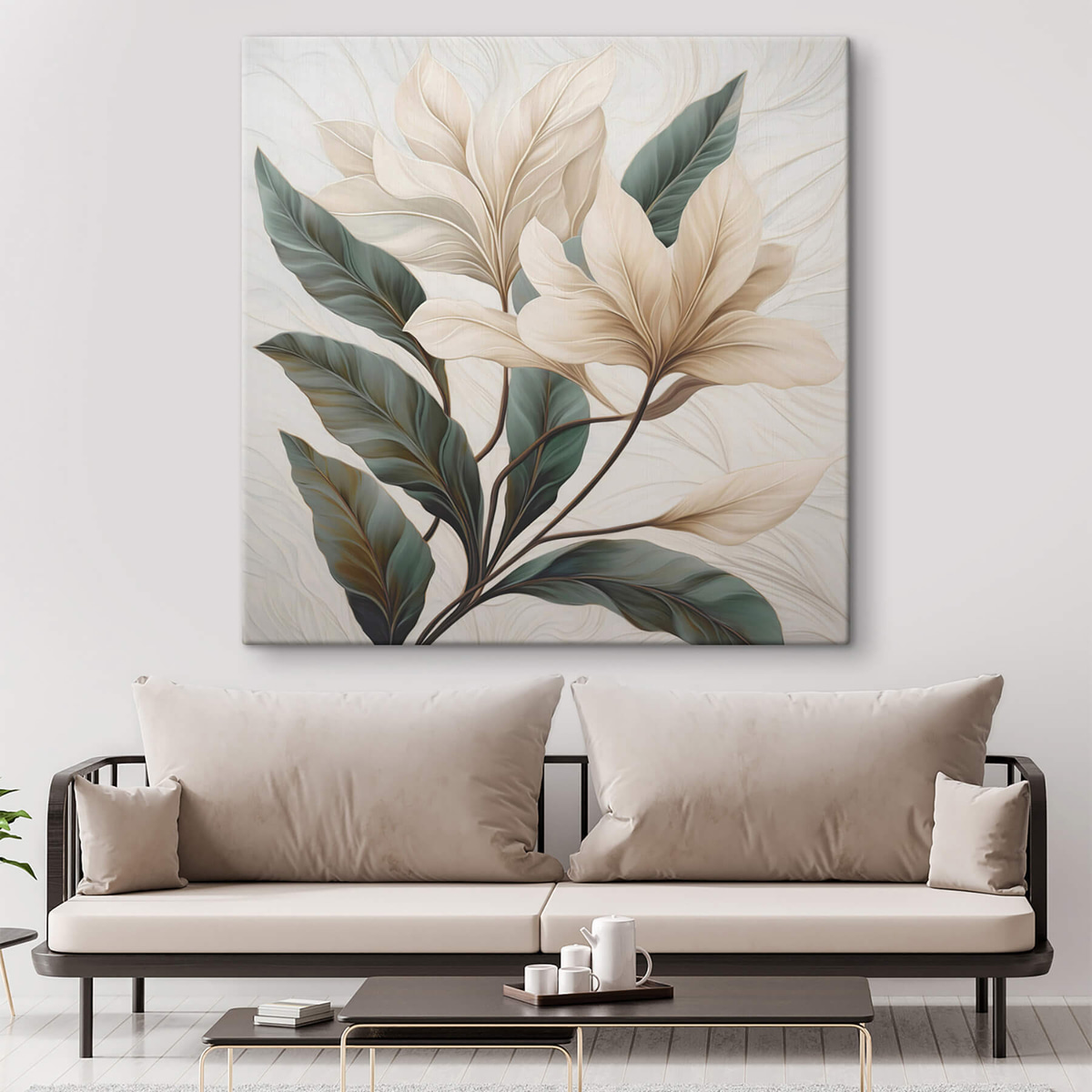 Folhagem e flores — interior 3