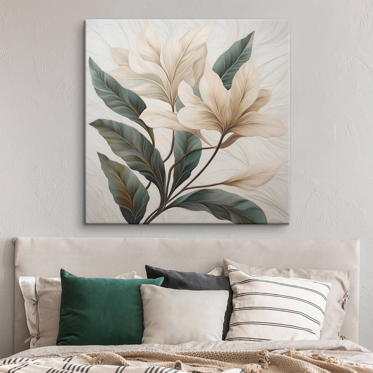 Folhagem e flores — interior 1