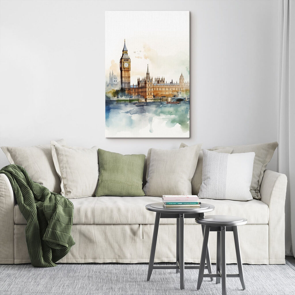 Big Ben em aguarela — interior 1