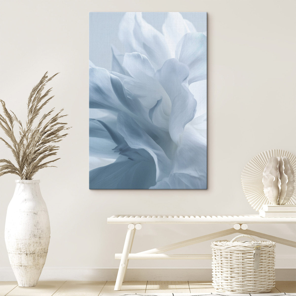 Pétalas delicadas em azul — interior 2