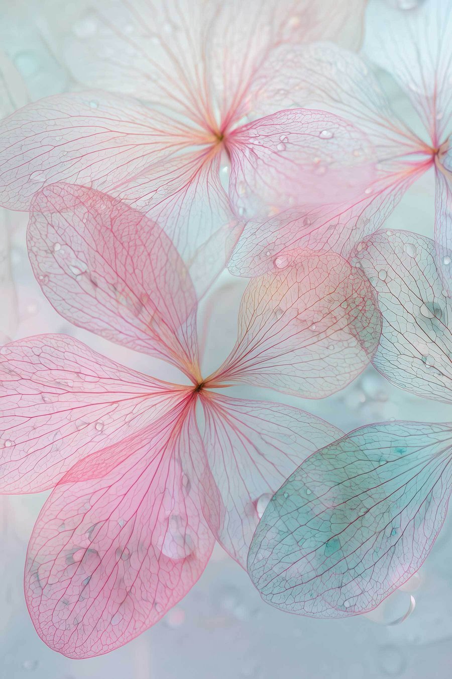 Flores debaixo de água — design completo