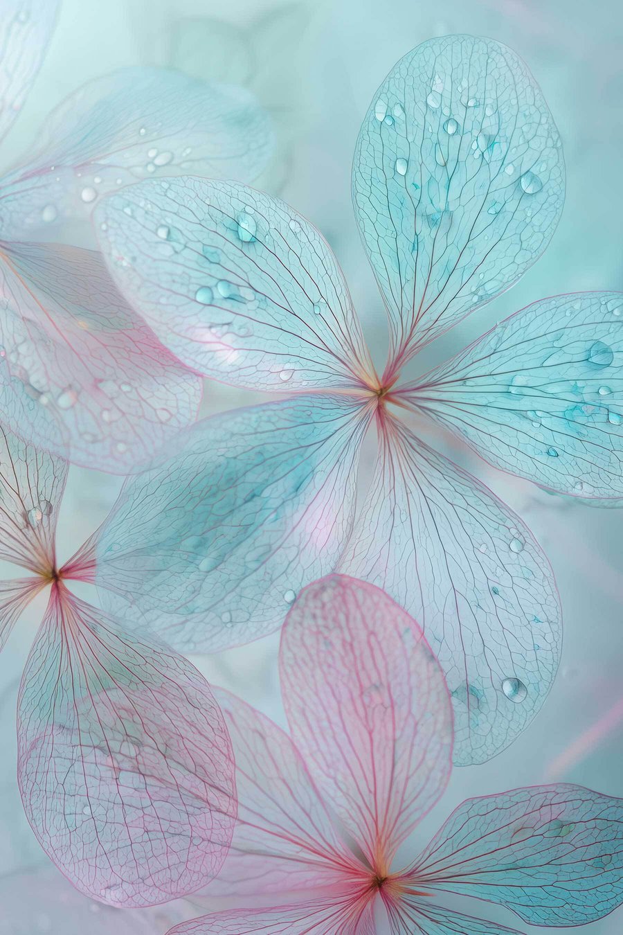 Flores debaixo de água — design completo