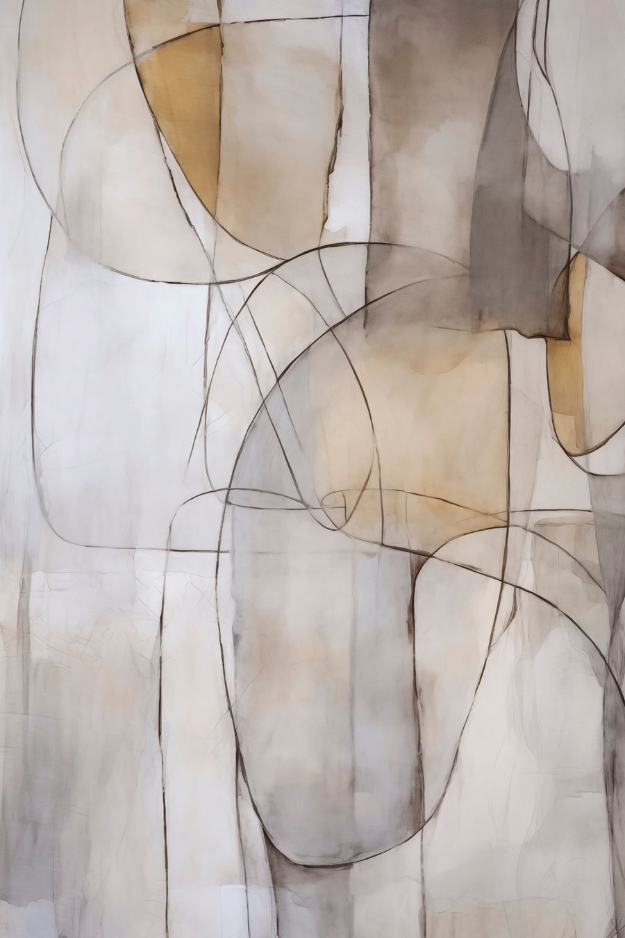 Imitação de pintura abstrata — design completo