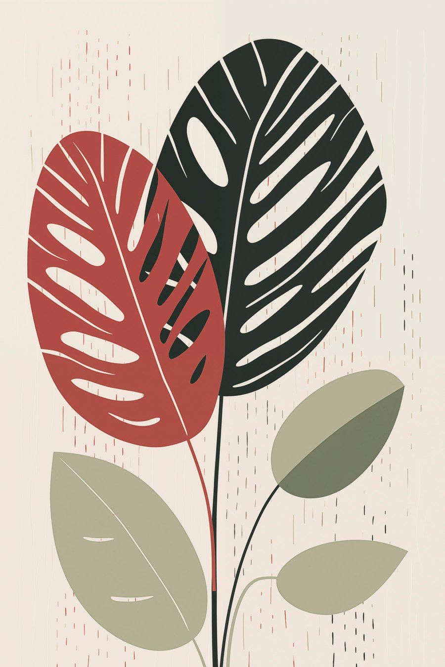 Folhagem tropical — design completo