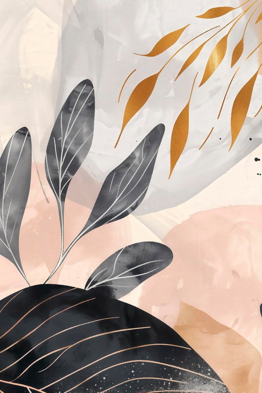 Abstração floral — design completo