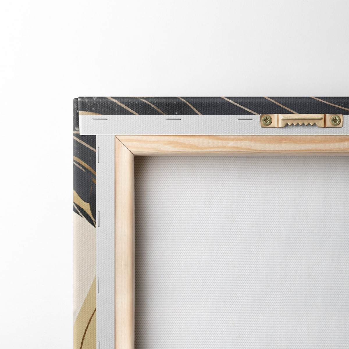 Ramos e folhas abstratos — verso