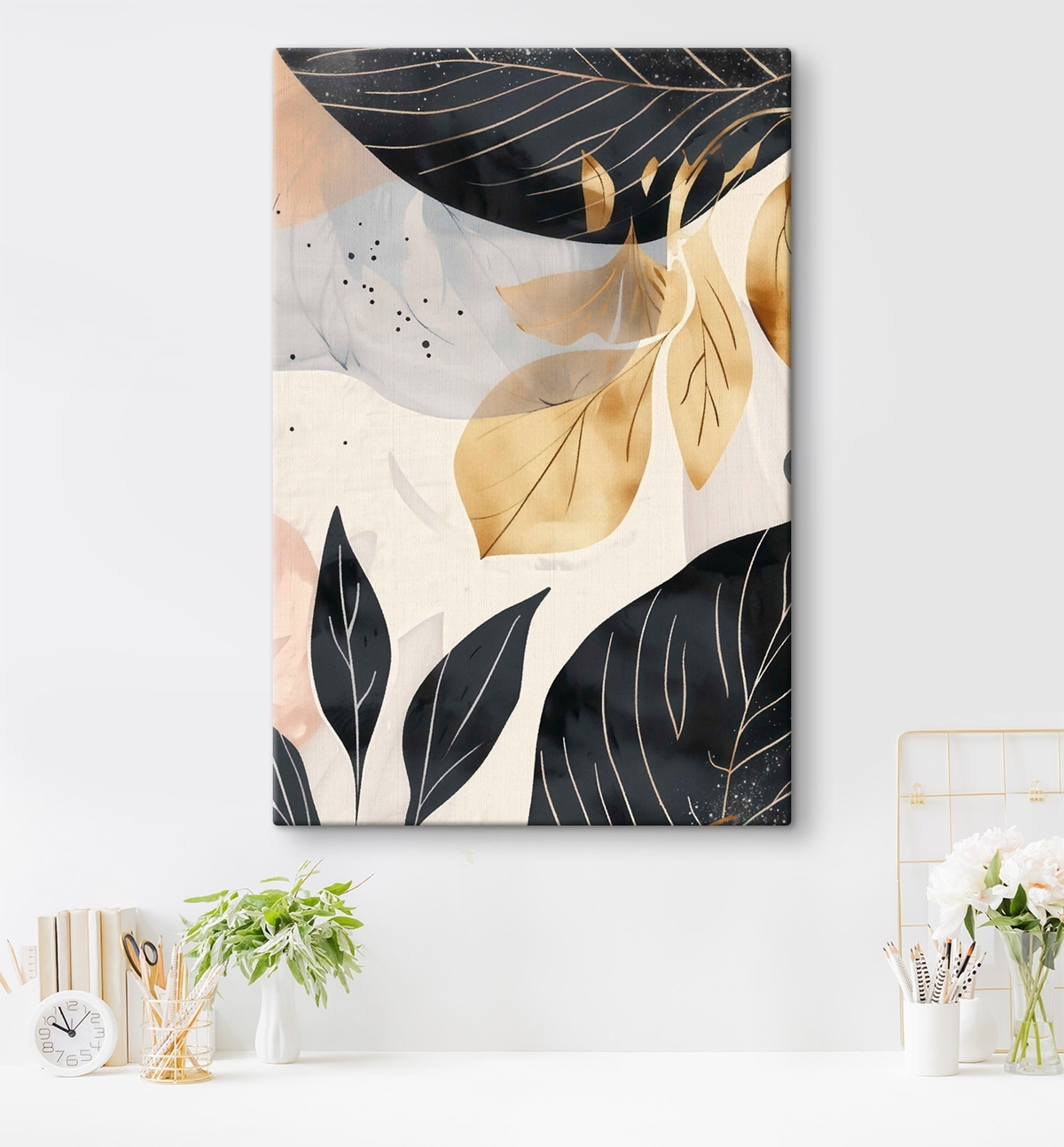 Ramos e folhas abstratos — interior 2