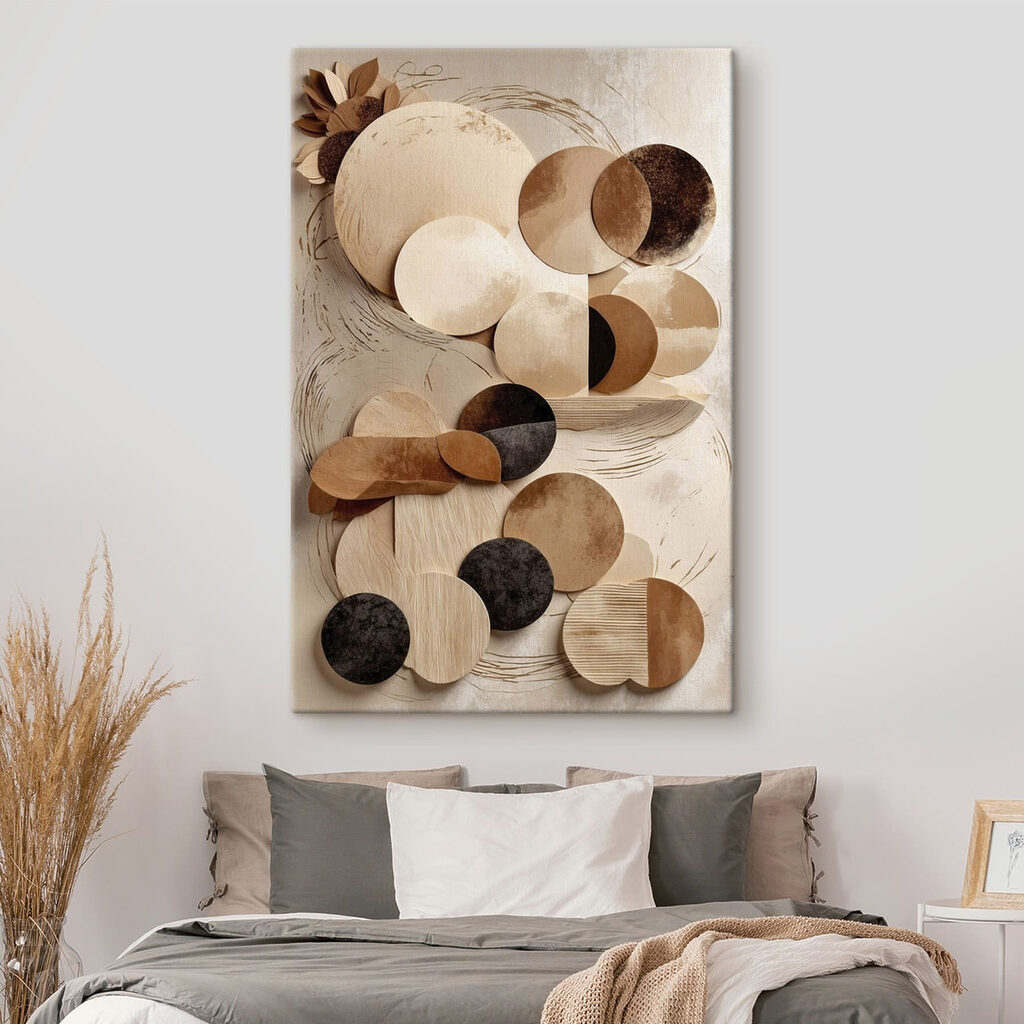 Círculos em tons naturais — interior 2