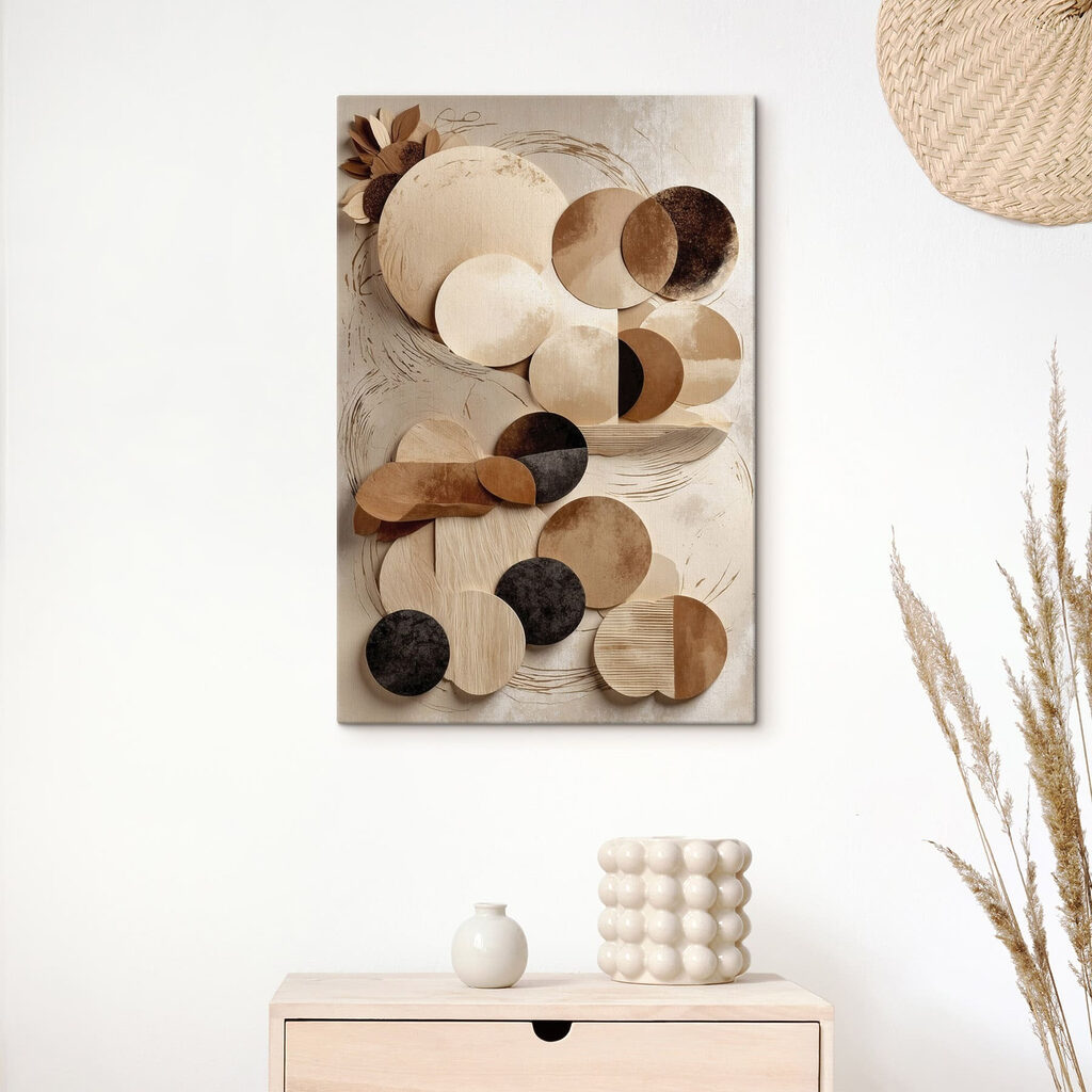 Círculos em tons naturais — interior 3