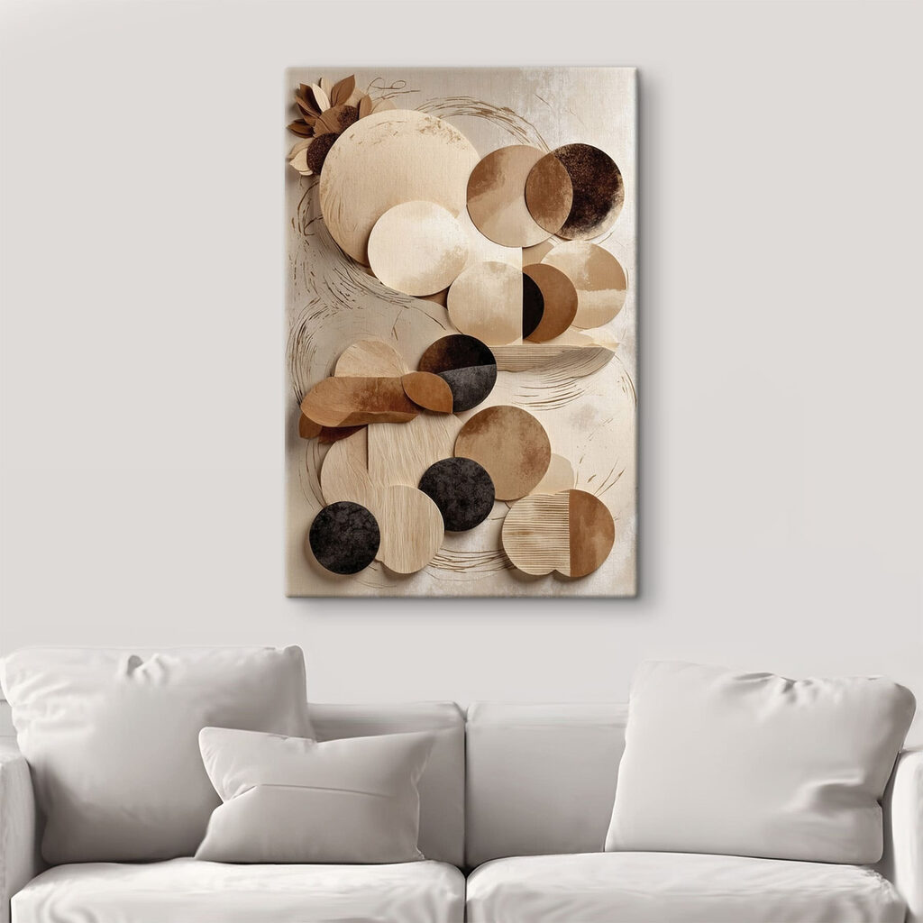 Círculos em tons naturais — interior 5