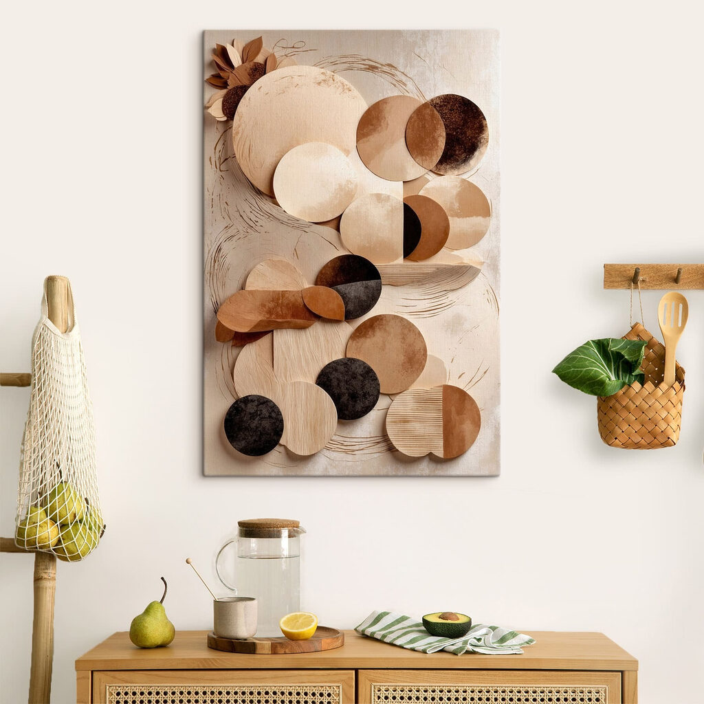 Círculos em tons naturais — interior 6