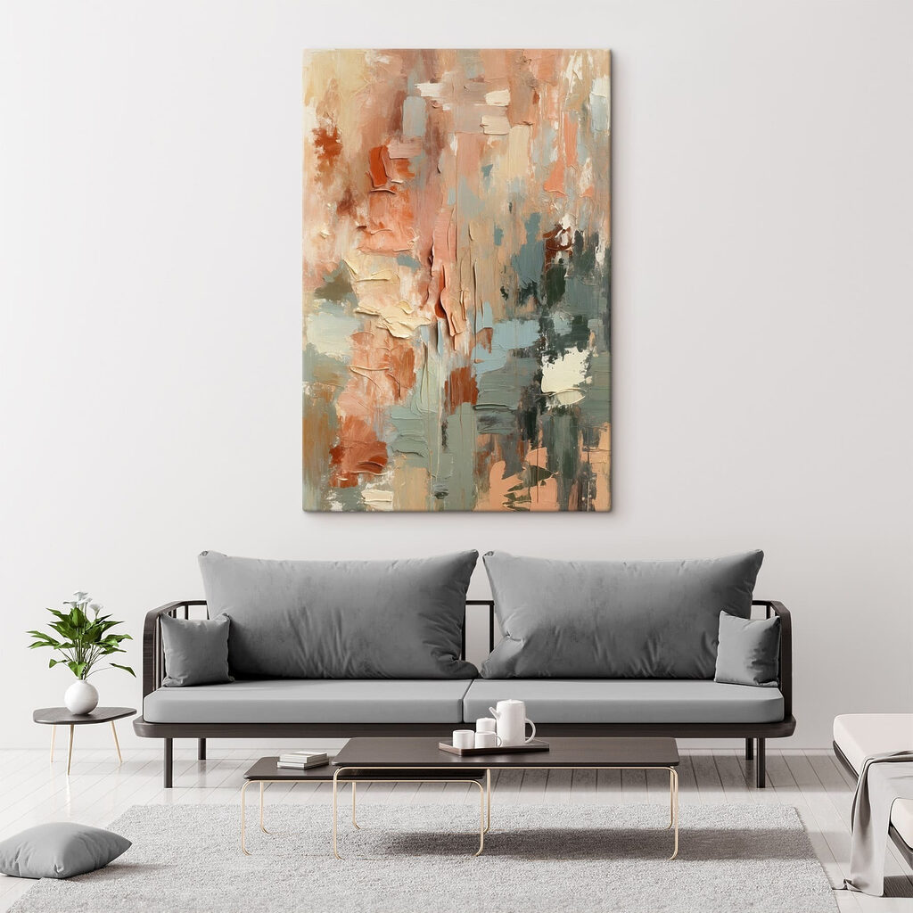 Pinceladas em tons pastel — interior 3