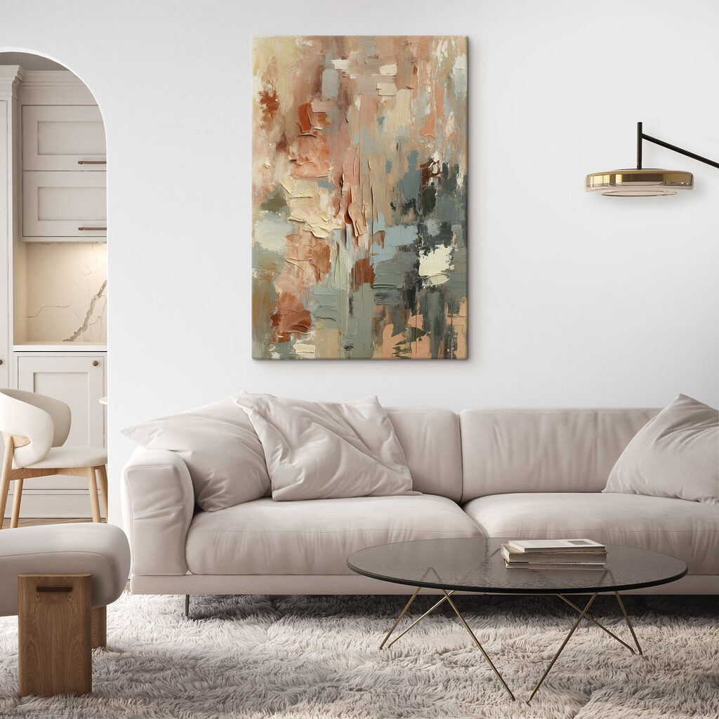Pinceladas em tons pastel — interior 4