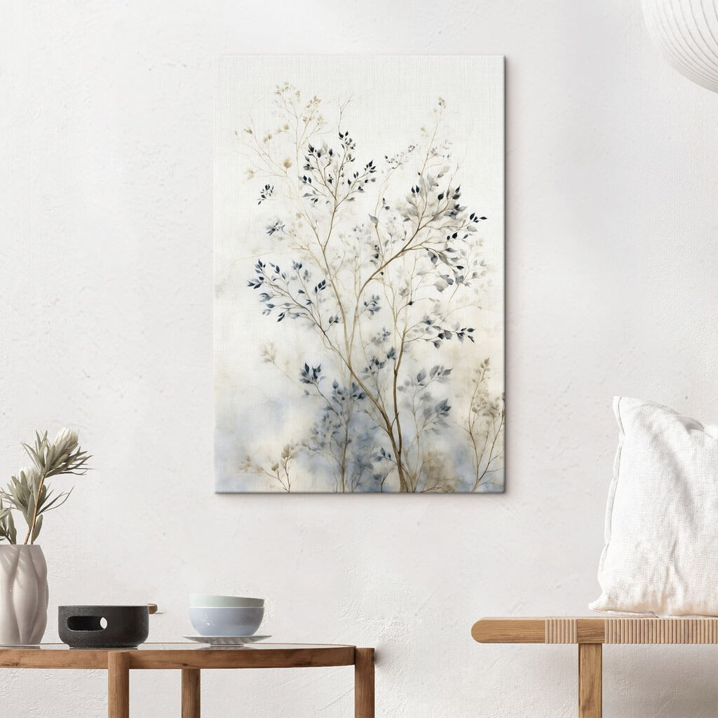 Folhas azuis na neblina — interior 2