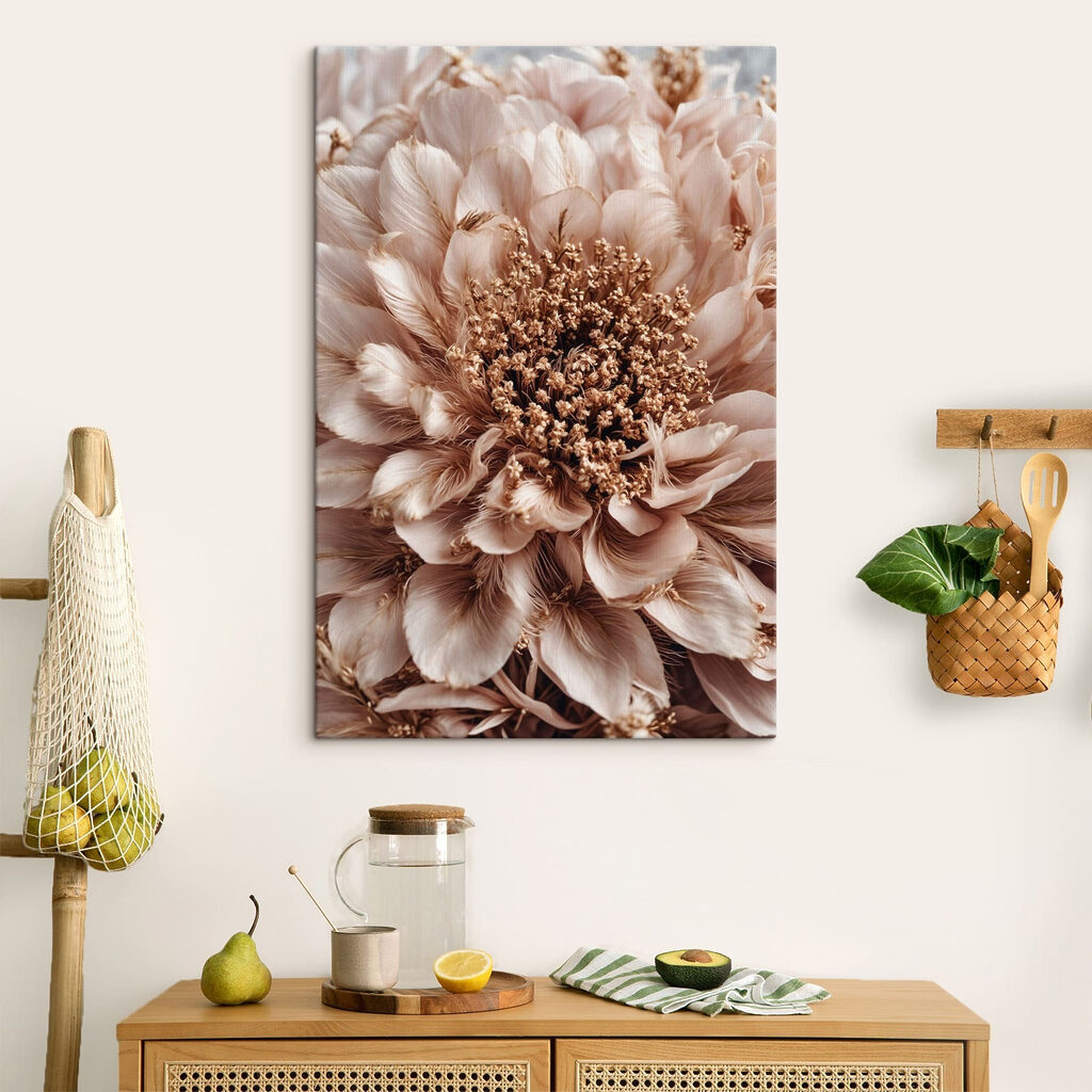 Flor creme com estames — interior 6