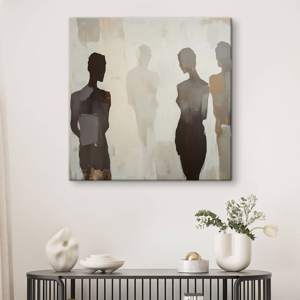 Quatro figuras na neblina — interior 3
