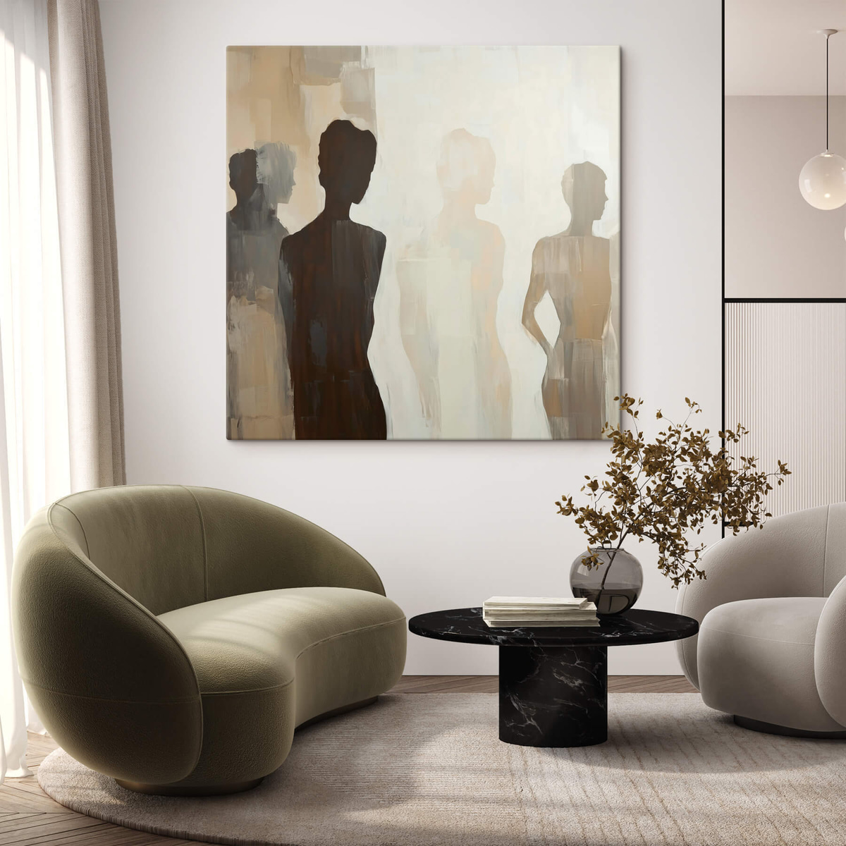 Silhuetas abstratas — interior 2