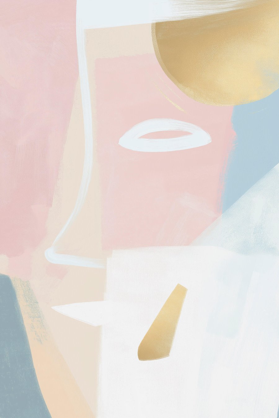 Rosto abstrato — design completo