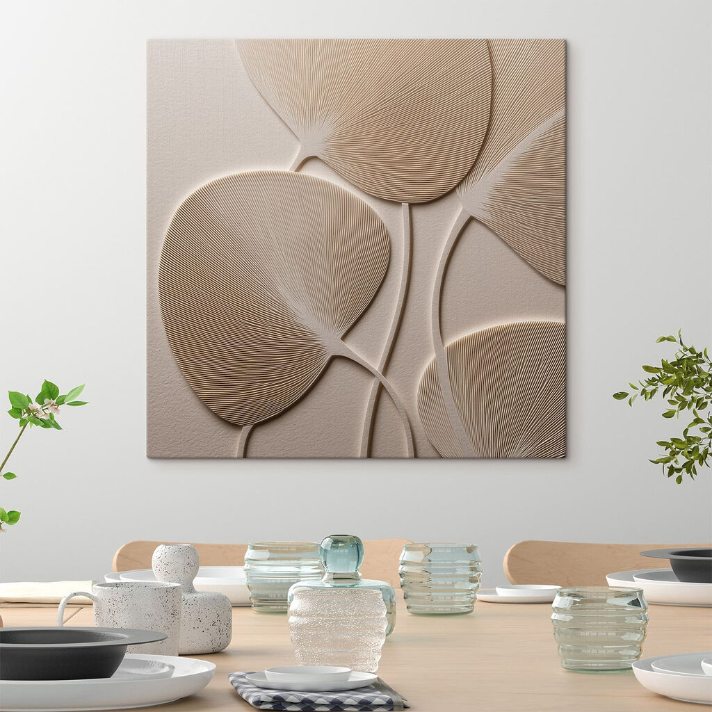 Folhas num ramo curvo — interior 1