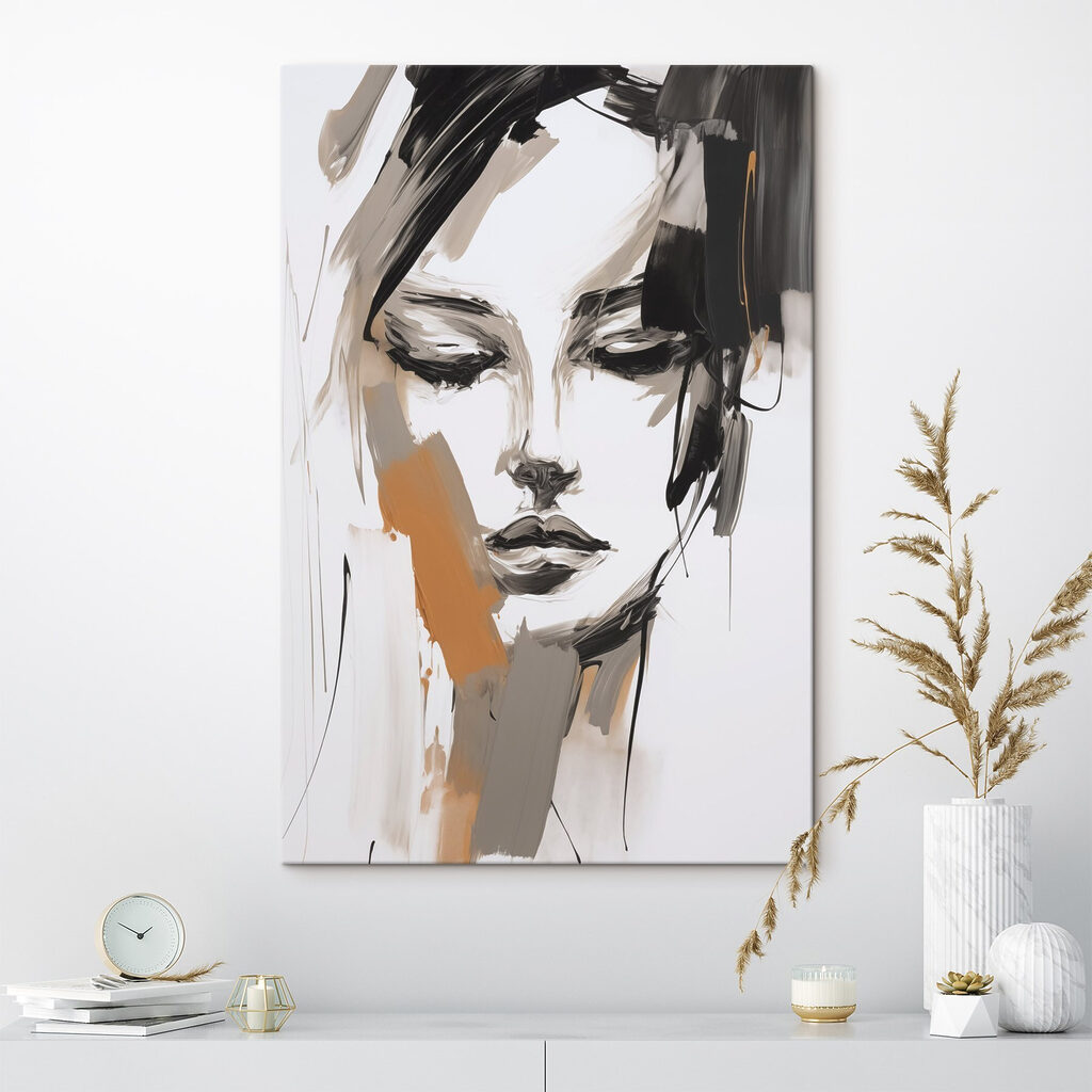 Mulher com traço ocre — interior 2
