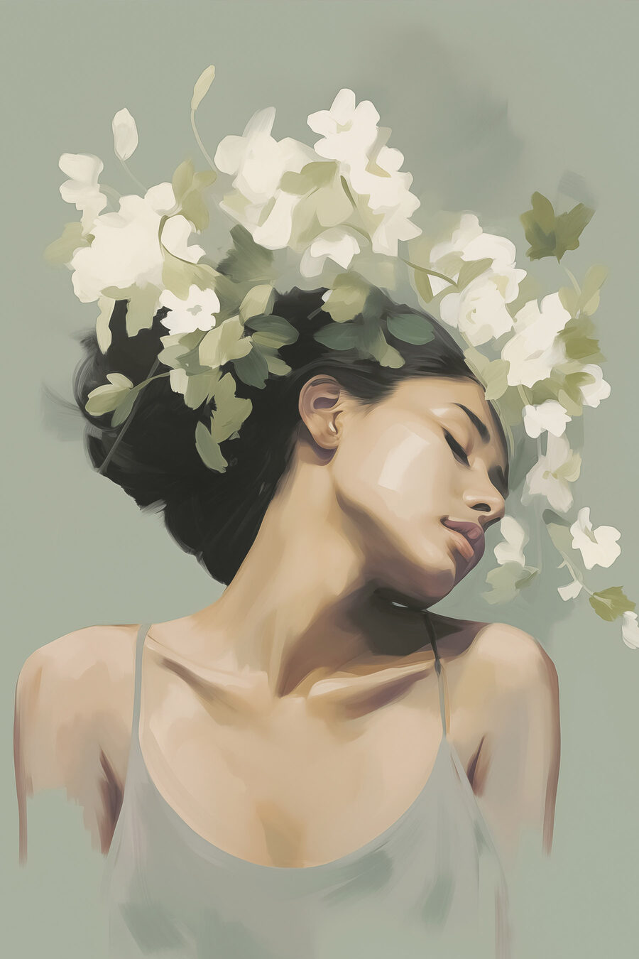 Retrato com coroa — design completo
