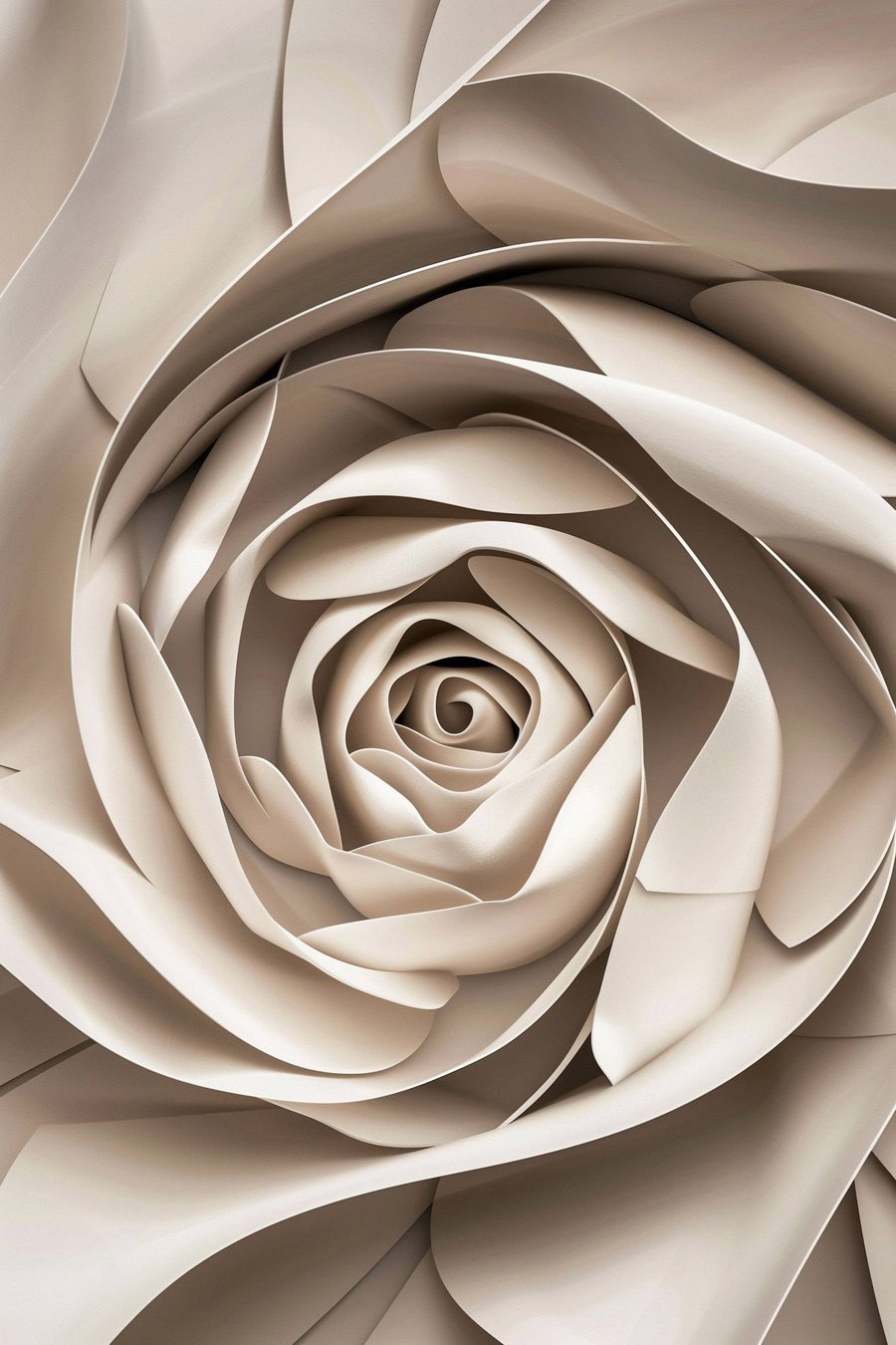 Grande rosa abstrata — design completo