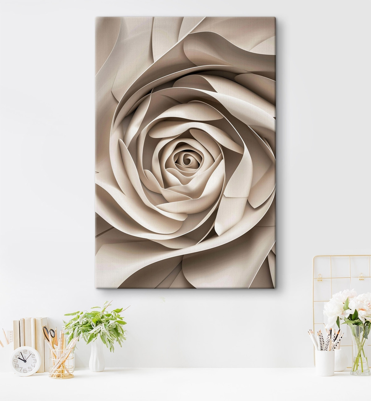 Grande rosa abstrata — interior 1
