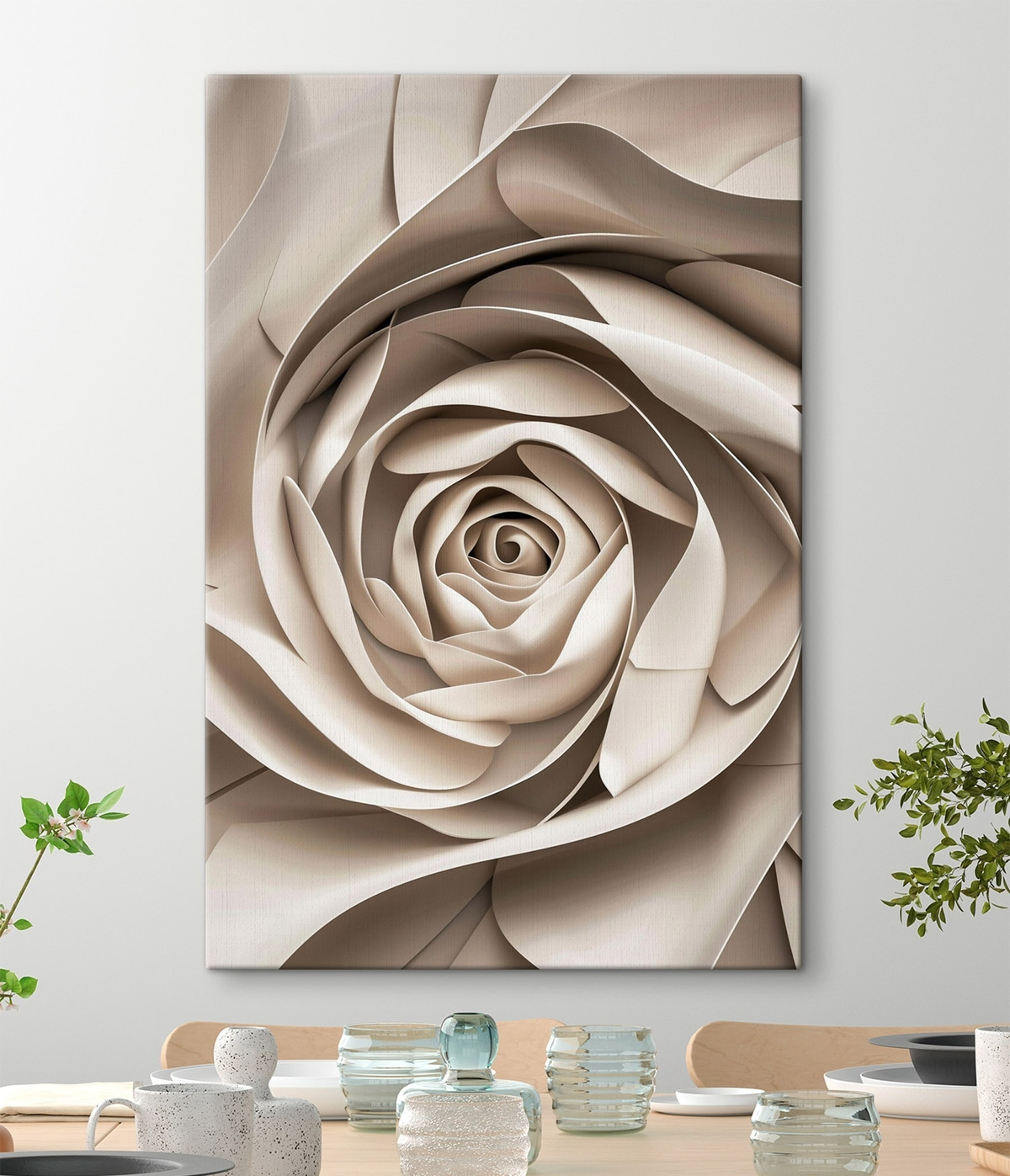 Grande rosa abstrata — interior 2