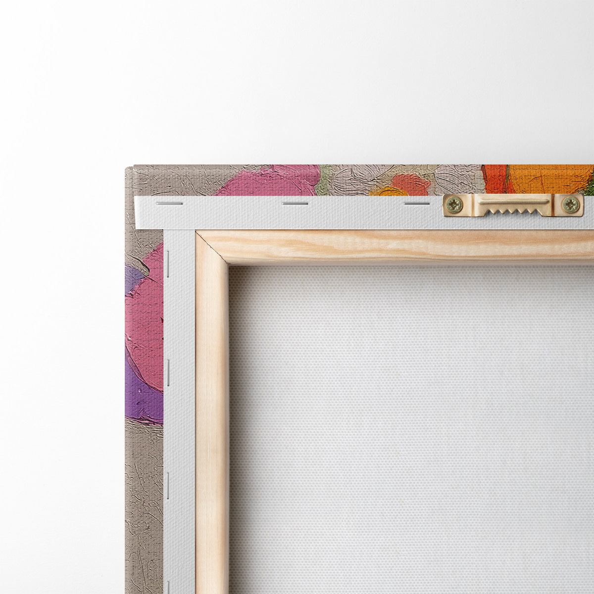 Arranjo floral num vaso — verso