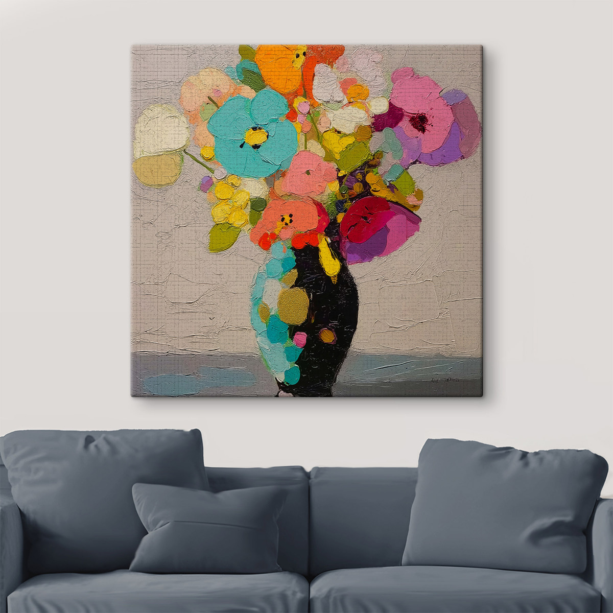 Arranjo floral num vaso — interior 1
