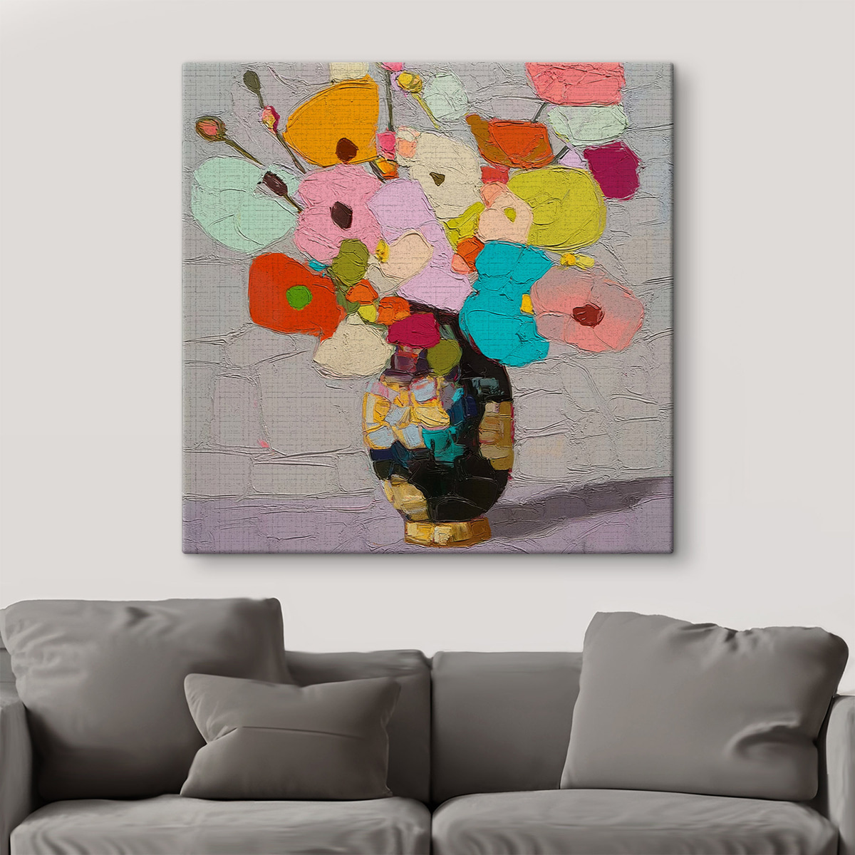 Arranjo floral num vaso — interior 1