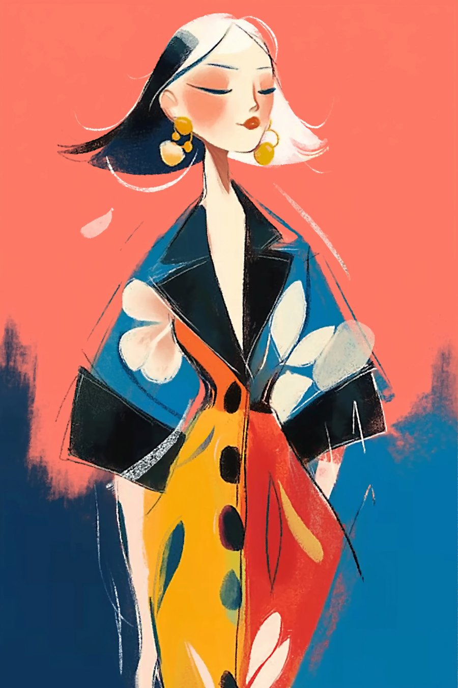 Retrato de menina — design completo