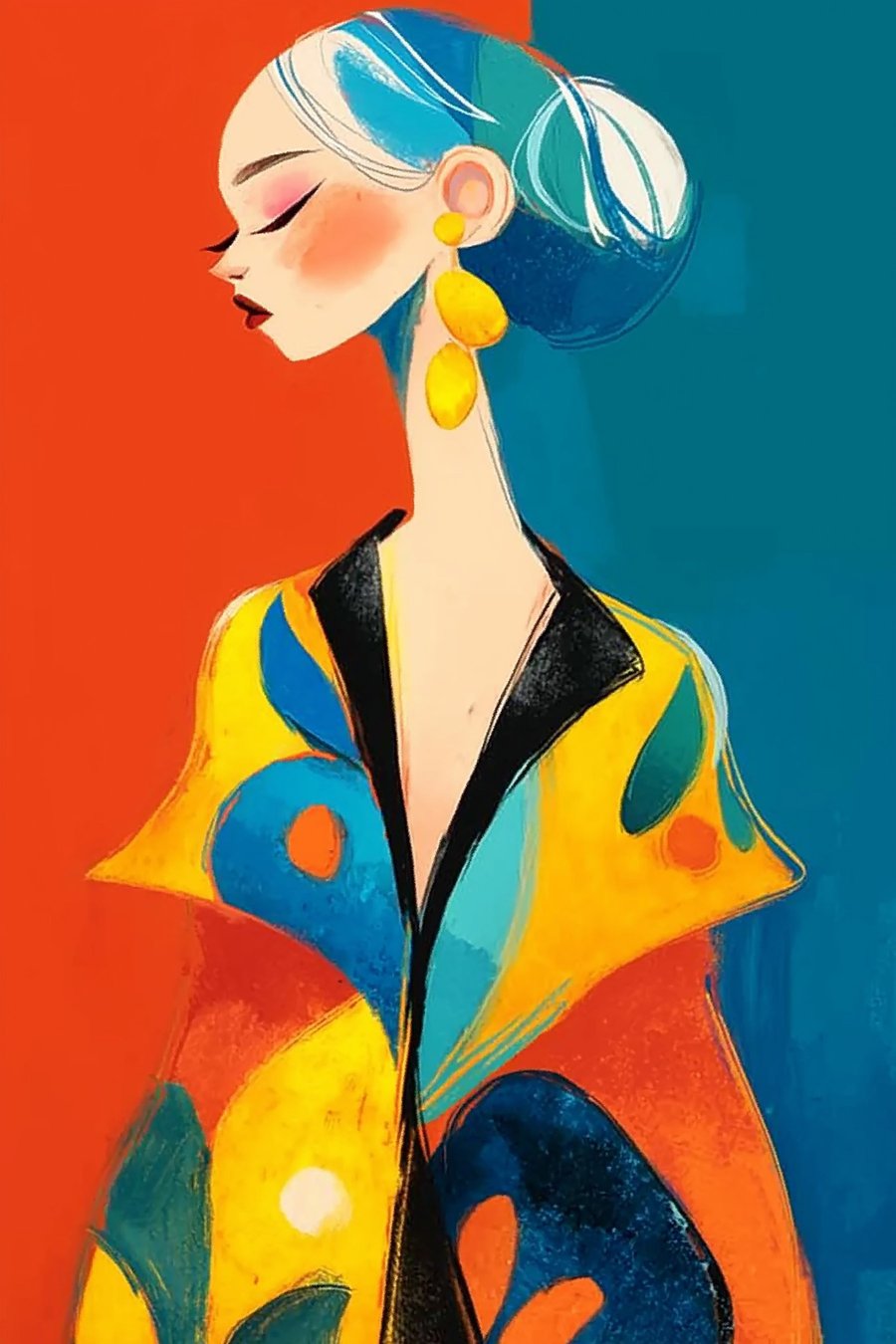 Retrato de mulher — design completo