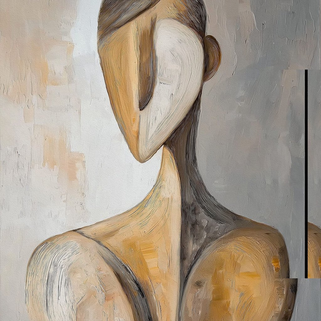 Forma humana abstrata — design completo