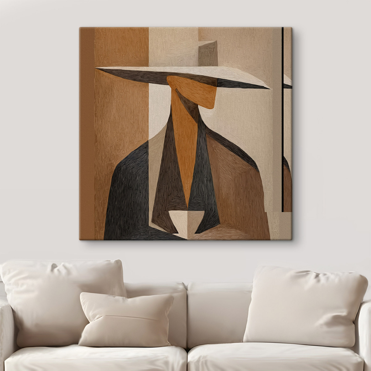 Retrato abstrato com chapéu — interior 2