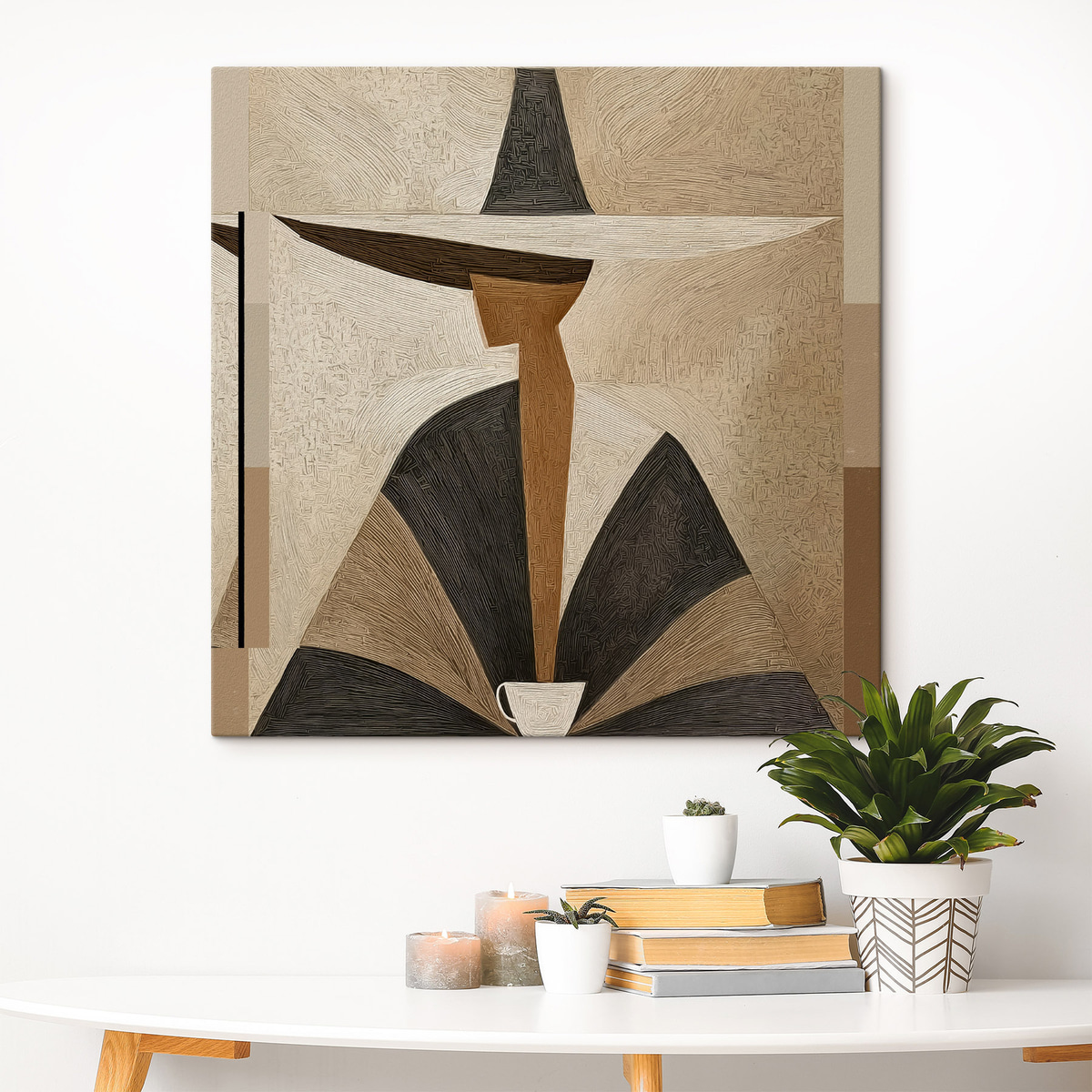 Retrato abstrato com chapéu — interior 3