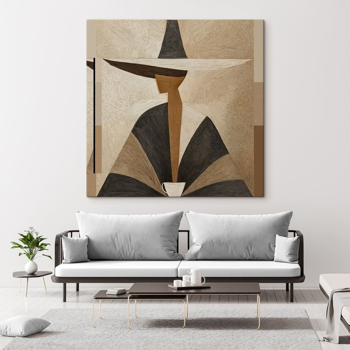 Retrato abstrato com chapéu — interior 2