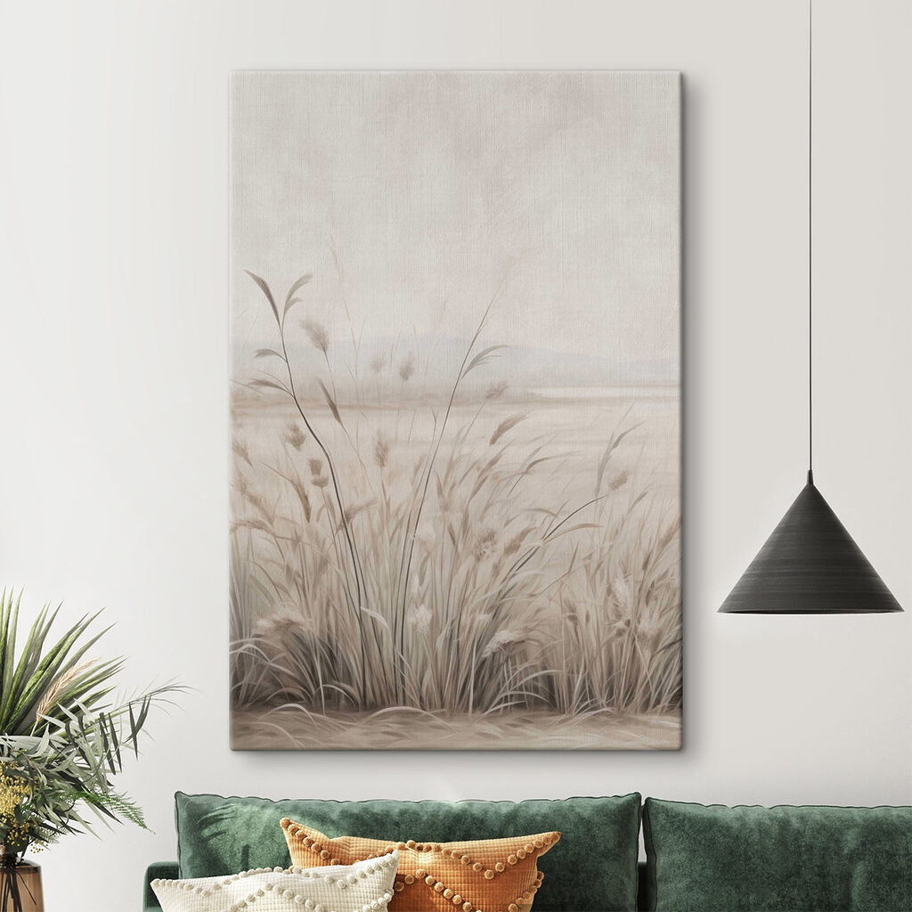 Gramíneas sob céu pálido — interior 2